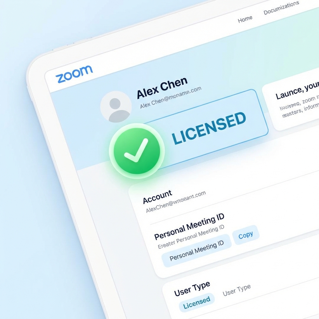 Tài khoản Zoom Licensed